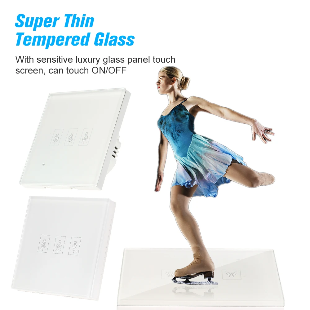 Интеллектуальный выключатель света SONOFF ЕС Smart Wi Fi настенный светильник сенсорный