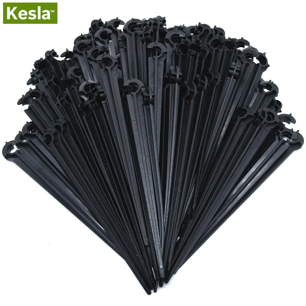 Опорные колья KESLA 100 шт. 1/4 дюйма С-образным крюком фиксированный шток для шланга