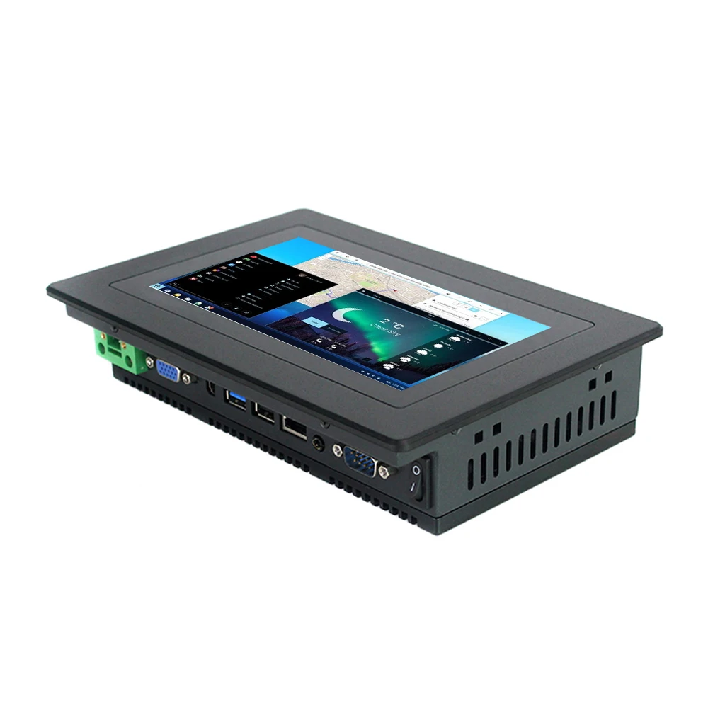 7 &quot All In One pc i3 6100U Industrial touch Panel computer embedded COM/USB/HD-MI/VGA for Linux | Компьютеры и офис