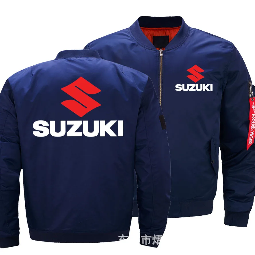 2019 Осенняя мужская бомбер летная куртка пилот для suzuki Flight ВВС Мужская армейская