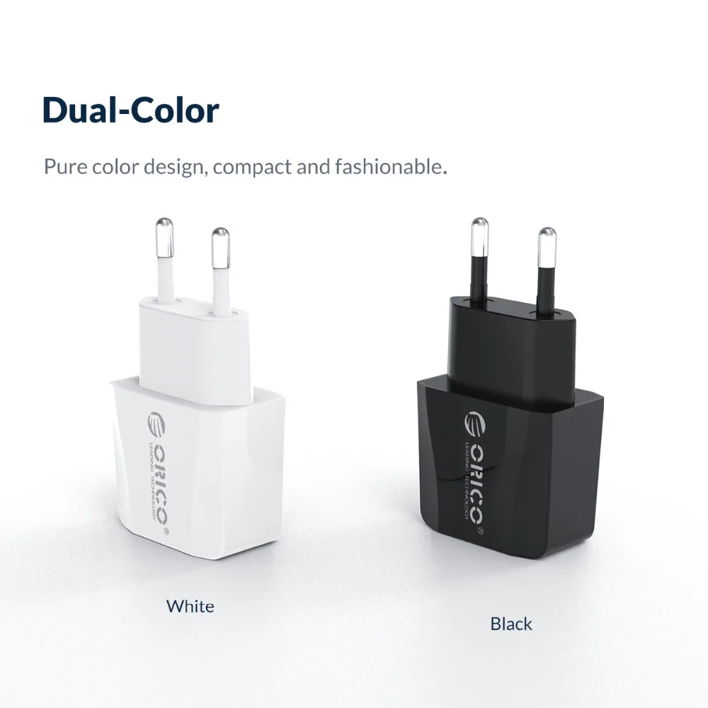 ORICO 5 в 2.1A USB зарядное устройство 2 порта зарядное устройство для iPhone iPad samsung Xiaomi huawei EU зарядное устройство для мобильного телефона