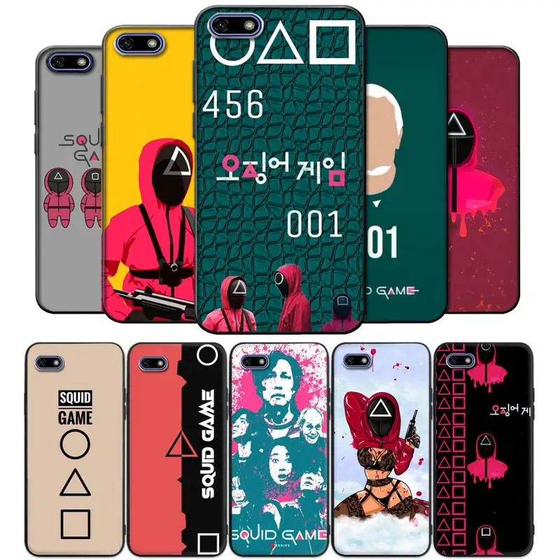 

Funny Squid Game Phone Case for Samsung s21 ultra S7 edge s8 s9 s10 S20 plus lite S10E note 10 20 pro coque