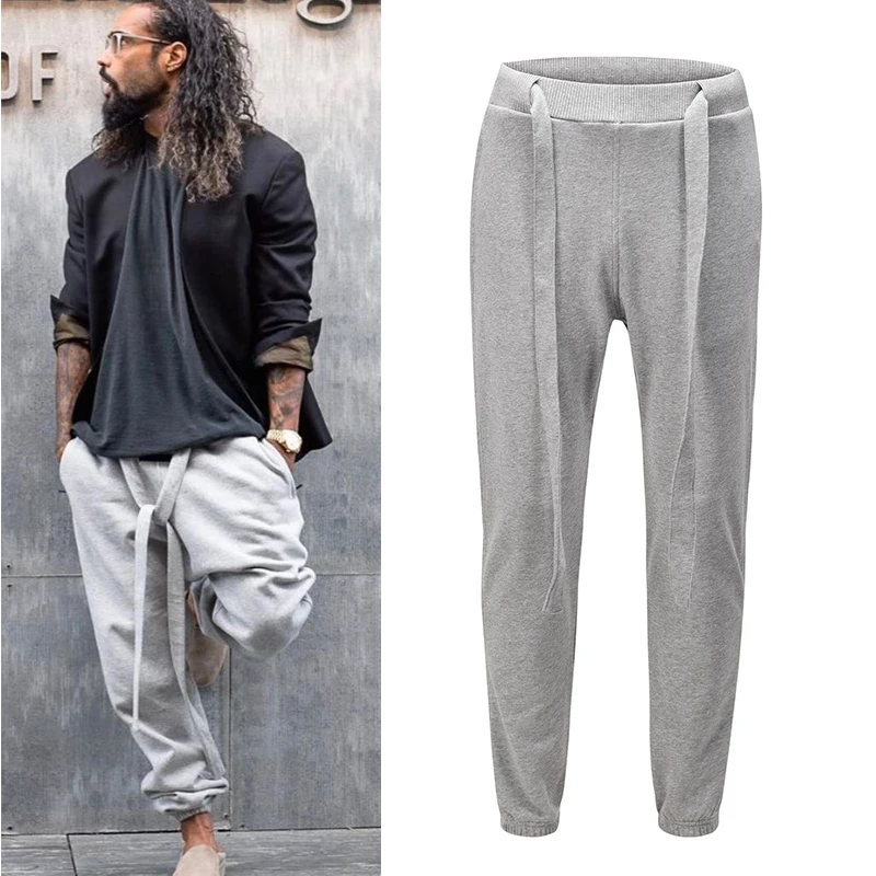 High Street Gray Black Joggers Sweatpants Mens Solid Straight Loose Casual Harem Pants Harajuku Oversize Baggy Trousers