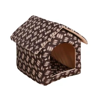 foldable pet cat house indoor winter warm cat bed for small dog cat kitten teddy comfortable kennel pet supplies dog tent