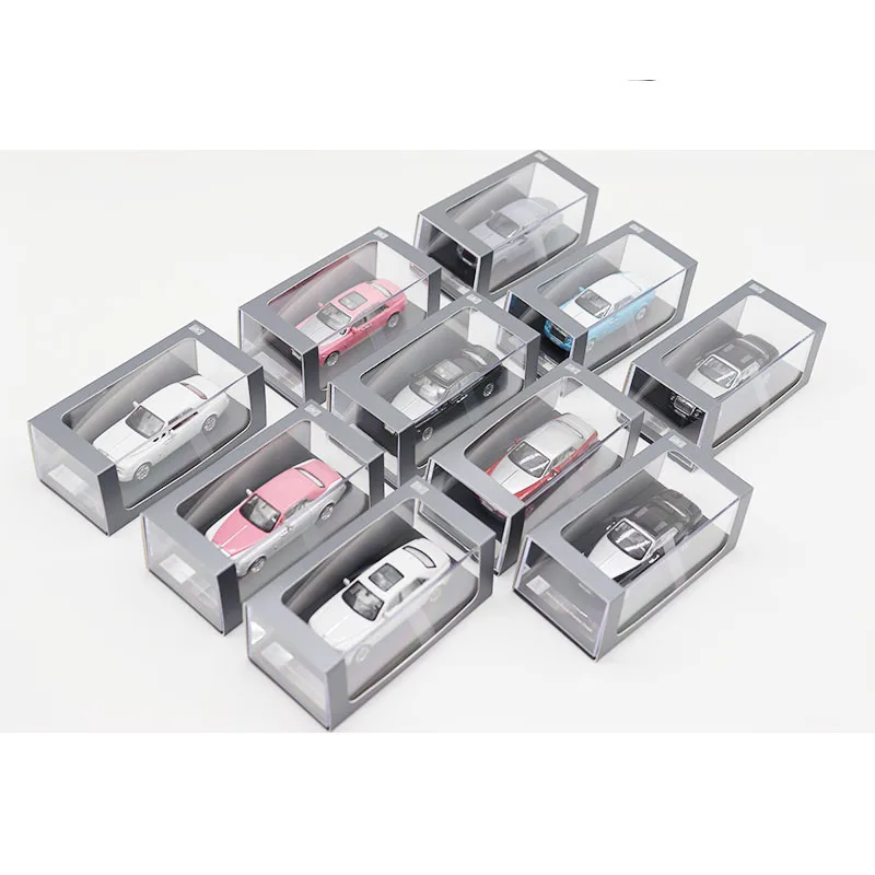 

1:64 Rolls-Royce Phantom Ghost Powder, черно-белая модель автомобиля, игрушки из сплава для детей