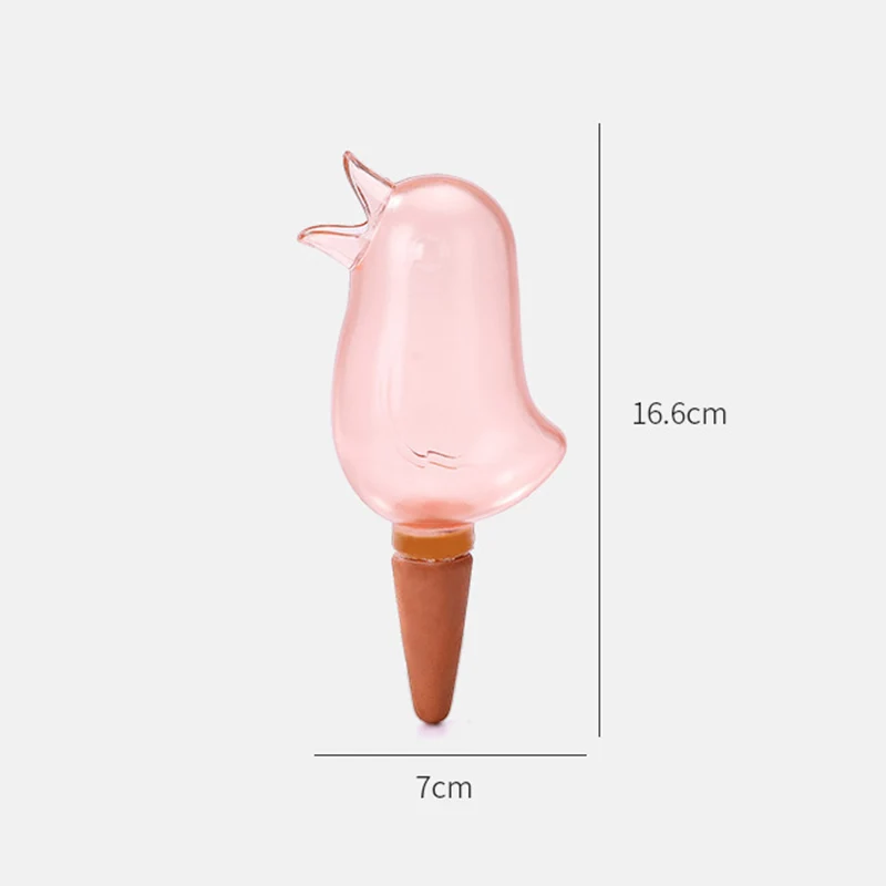 

1PC Creative Lazy Flower Watering Kettle Transparent Automatic Dripper Flower Pot Bird Shape Automatic Waterer For Home Garden