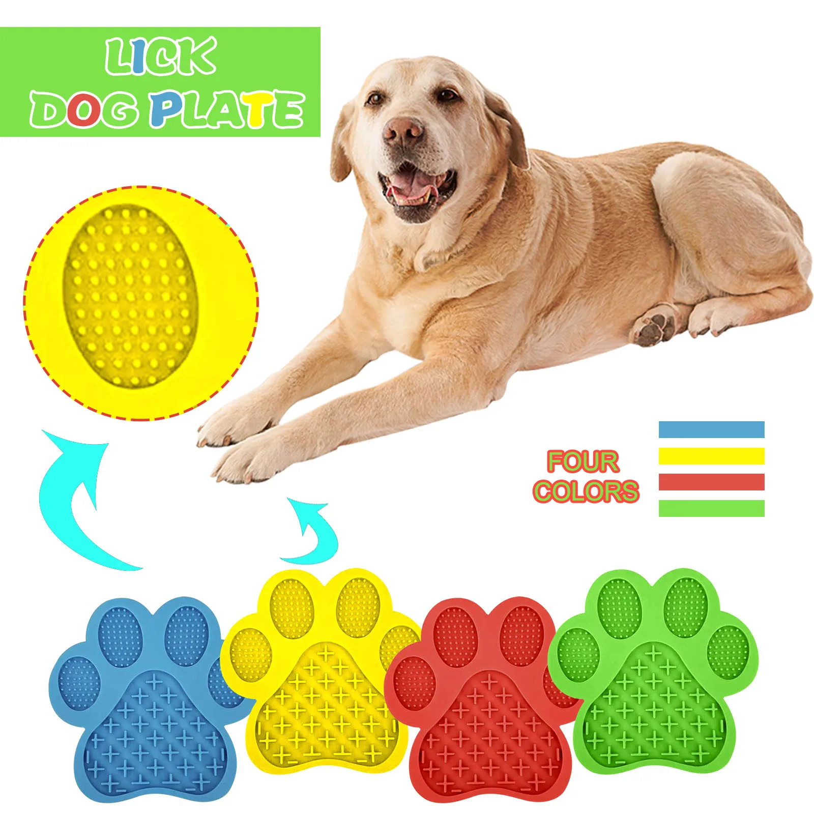

2021 Lick Mat For Dog Cat Washing Distraction Device Slow Treat Dispensing Mat Slow Feeder Treat Dispensing Pad Food Bowl
