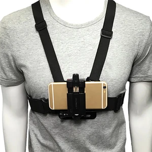 outdoor cell phone clip action camera adjustable straps stand mobile phone chest mount harness strap holder xiaomi for iphone free global shipping