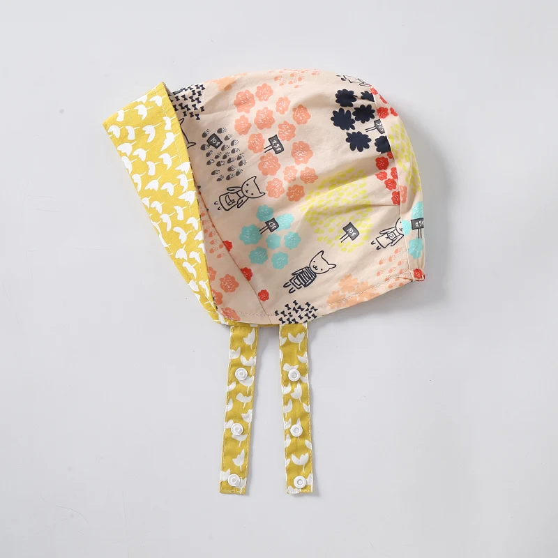 Шапка с козырьком от солнца двусторонняя для девочек на весну/лето - купить по