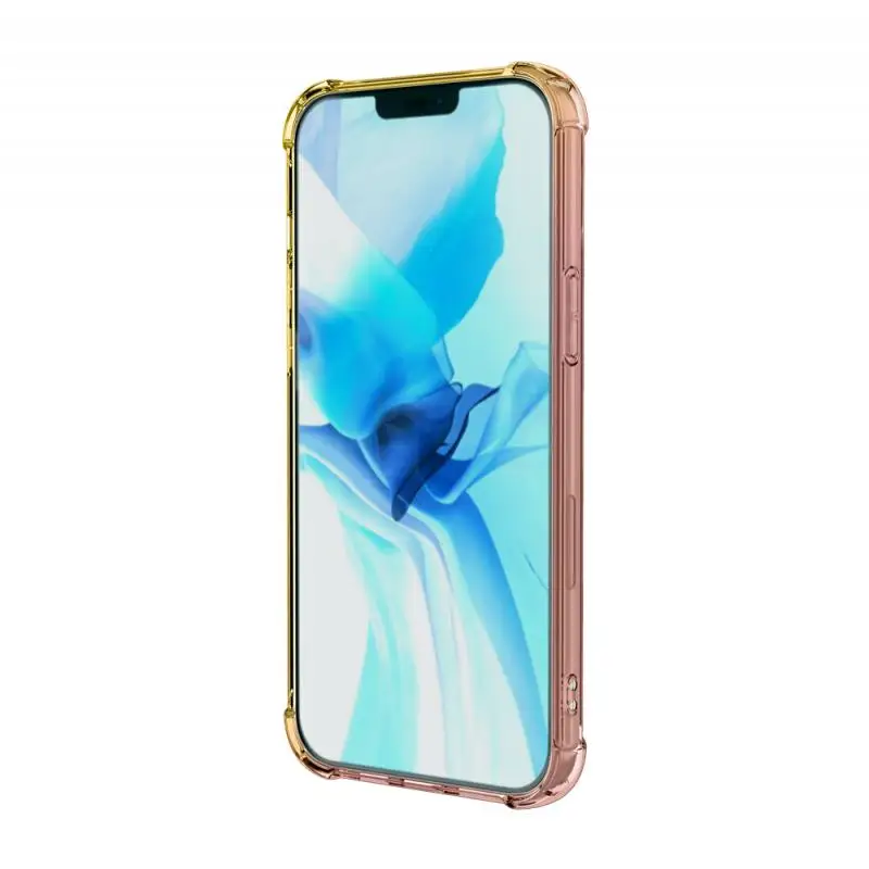 Чехол из ТПУ с градиентом цвета для iPhone 12 /mini / Pro /iPhone Max Мягкий противоударный