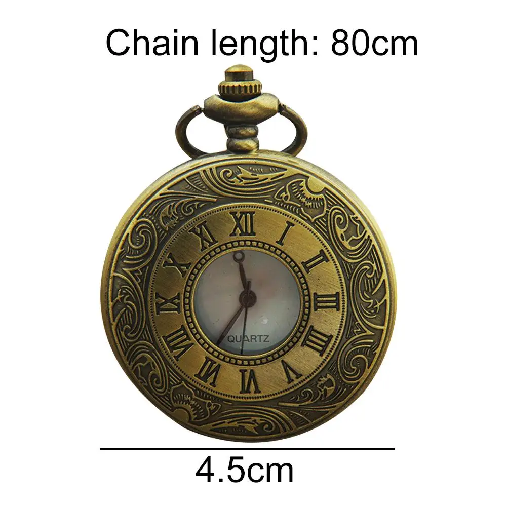 

Pocket Watch Hollow Quartz Watches Pendant Chain Clock Male zakhorloge
