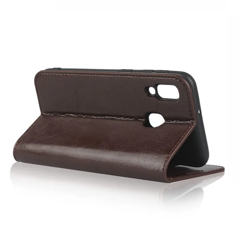 Luxury Real Genuine Leather Wallet Case For Samsung Galaxy A20e A10 A20 A30 A40 A50 A60 Flip Cover Card Slot Stand Case