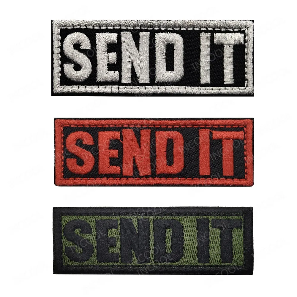 Send it Embroidery Patch US Army Military Tactical Patches Sniper Emblem Appliques Embroidered Badges Drop Shipping | Дом и сад