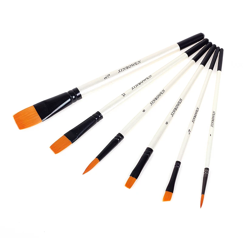 6 шт. искусственные нейлоновые кисти для волос | Канцтовары офиса и дома