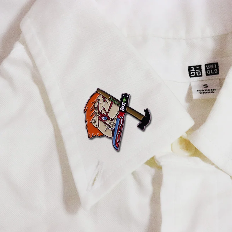 Эмалированная брошь Чарльз Ли Рэй значок Lakeshore в виде страшника Детские знаки для