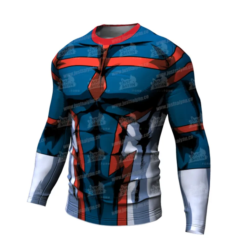 Мужская компрессионная рубашка с принтом моя геройская Академия Bakugou Boku No Hero