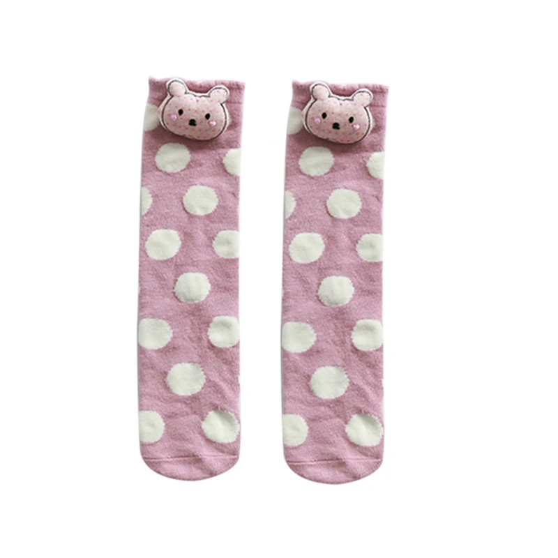 

Baby Girl Socks Cute Socks Dot Patterns Cotton Long Socks Party Infant Children Soft Crib Leg Warmer 2019