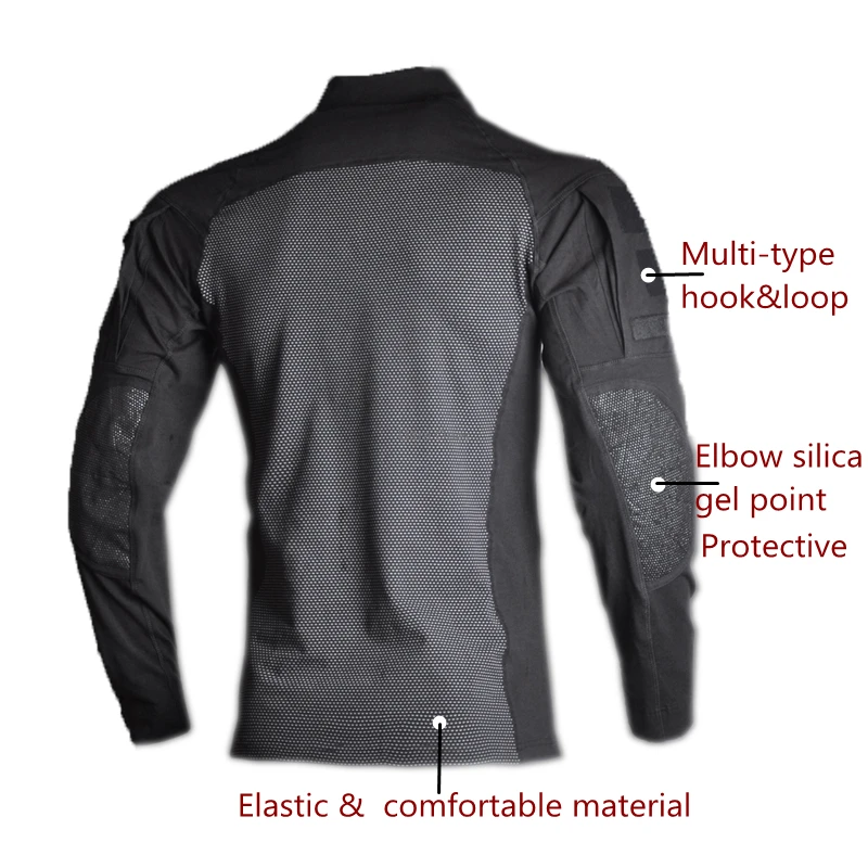 Тактическая охотничья одежда с длинным рукавом Военные рубашки для стрельбы