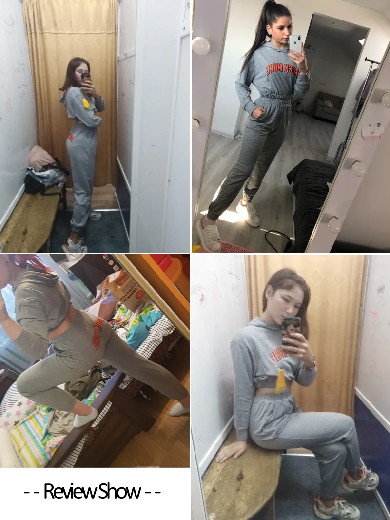 HEYounGIRL Harajuku Повседневный укороченный топ с капюшоном с буквенным принтом короткие толстовки женская уличная Толстовка с длинным рукавом Весна-Осень
