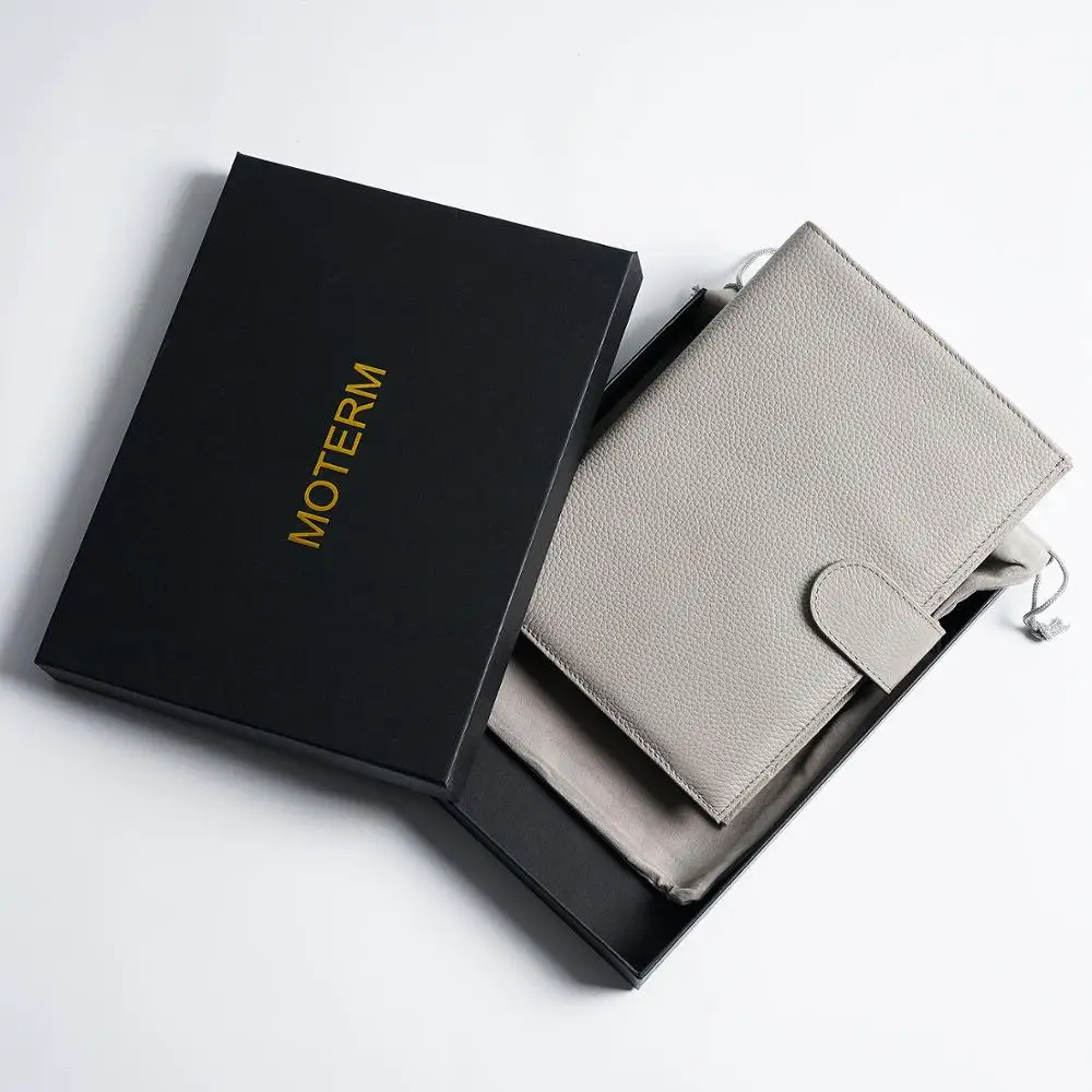 Moterm Genuine Pebble Grain Cowhide Leather Original A5 Notebook Cover Diary Planner Journal Stationery Notepad Agenda Organizer |