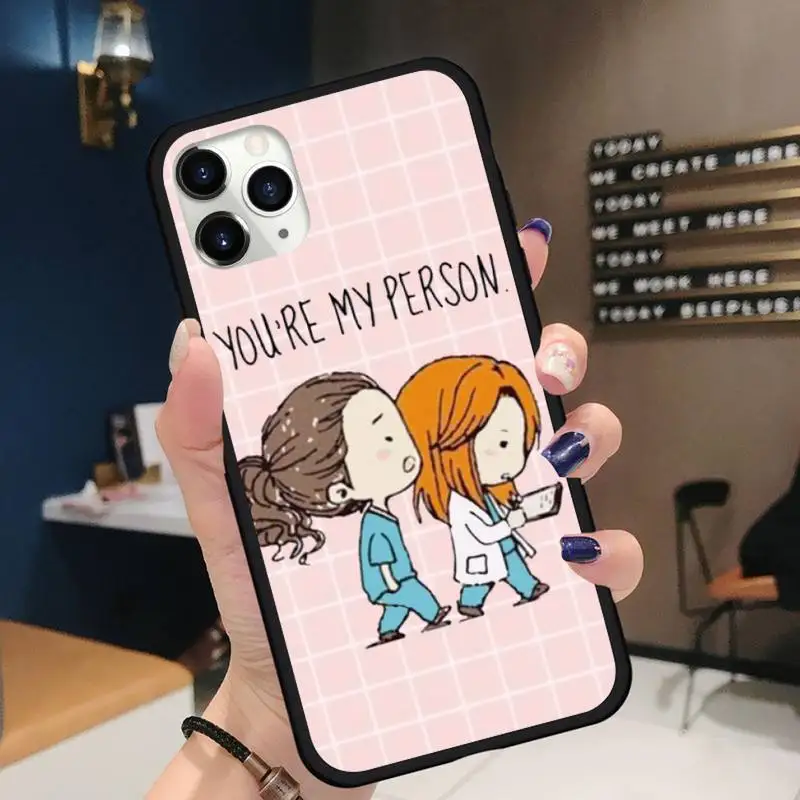 

you are my person Pink chessboard Phone Case for iPhone 11 12 pro XS MAX 8 7 6 6S Plus X 5S SE 2020 XR Soft silicone