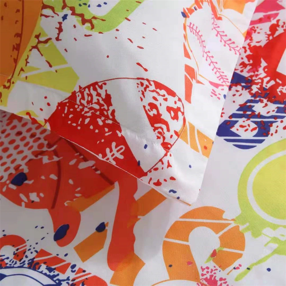 Постельное белье для мальчиков с принтом футбольного мяча Детский Комплект