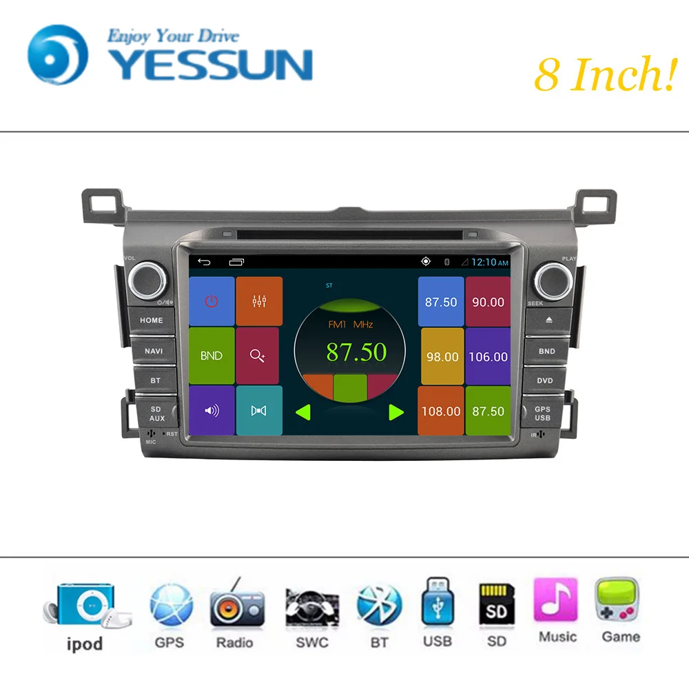 Автомобильный DVD плеер Android Wince система для Toyota Rav4 2013 2014 Авто Радио Стерео GPS