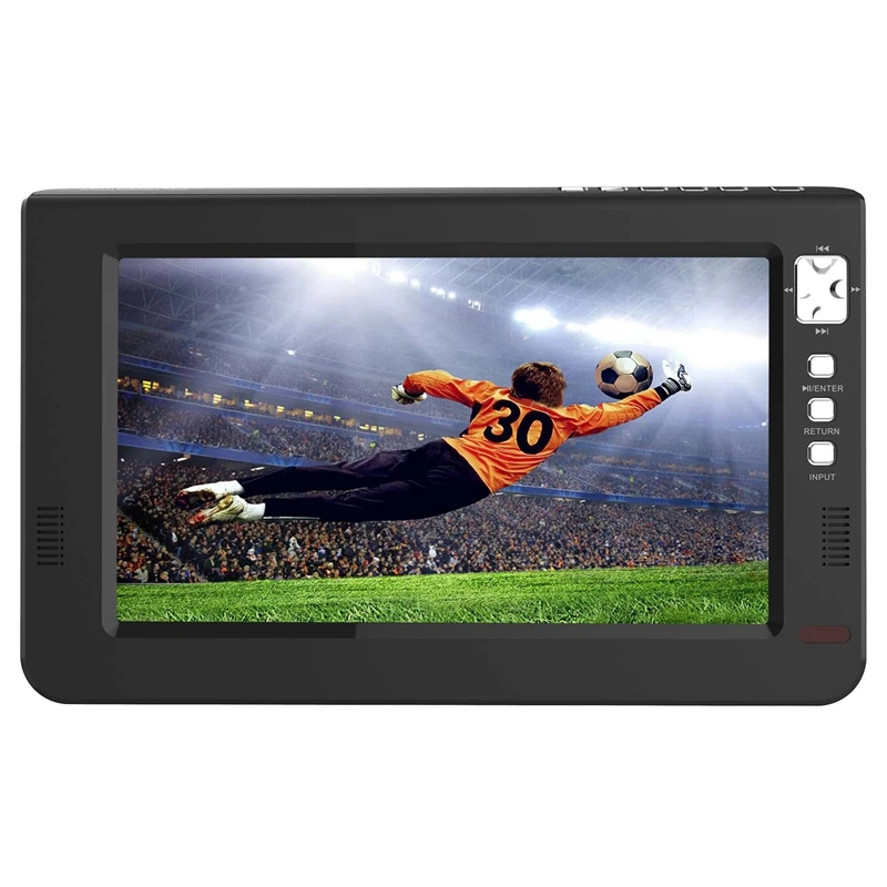 Портативный 9 дюймов TFT светодиодный 1080P HDMI в H.265 Dvbt2 цифровой аналоговый ТВ