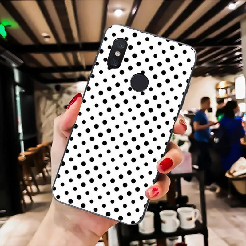 

Wave Point Phone Case For Xiaomi Mi 5 6 A2 A2lite A1 9 9SE 8Lite 8explorer Pocophone F1 Black Soft TPU Cove Fundas