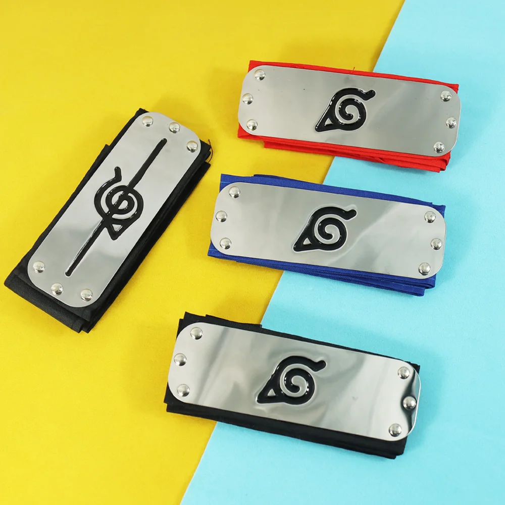 

Anime Naruto Headband Cosplay Uzumaki Naruto AKakashi Uchiha Itachi Sasuke Kakashi Leaf Village Logo Headwear Costume Party Prop