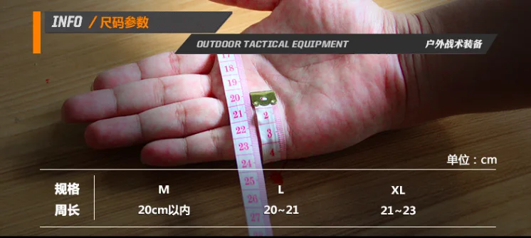 

Outdoor full finger gloves Army fan tactical gloves Non-slip wear-resistant riding gloves Men's sports gloves
