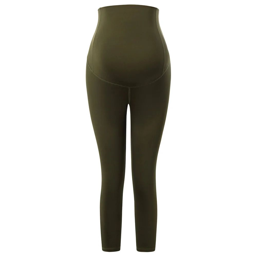 

Fitness Pants Women Maternity Capri Cropped Pants Workout Activewear Skinny Legs Slim Trousers Female Lady Breathable New Solid