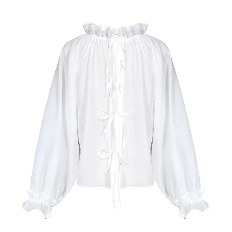 TWOTWINSTYLE женская рубашка с оборками в стиле пэчворк со стоячим воротником и