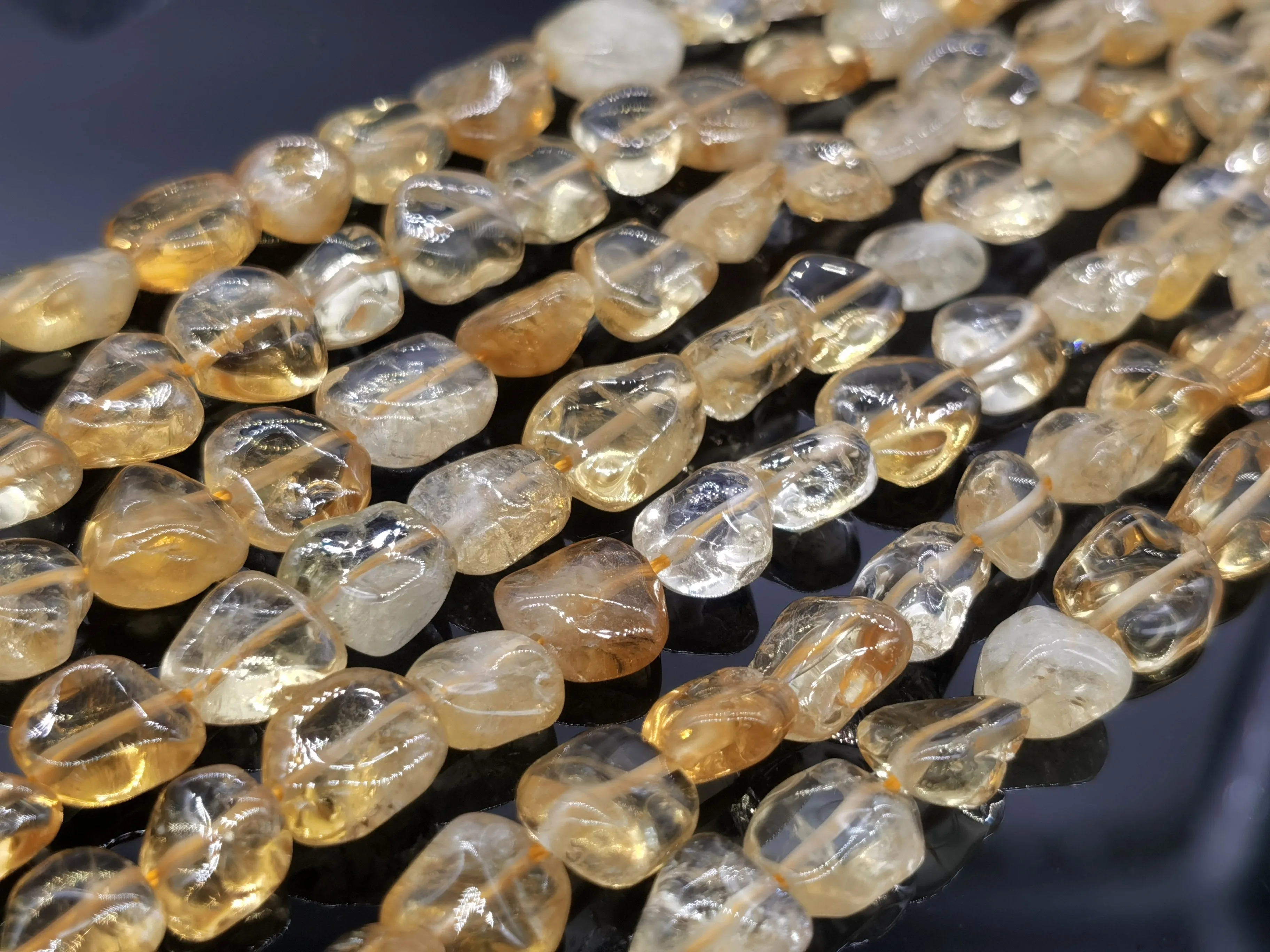 

Natural Citrine 9x7 Straight hole long chain 1 strands/set very beautiful for all kinds of DIY bracelet designs （about 38cm）