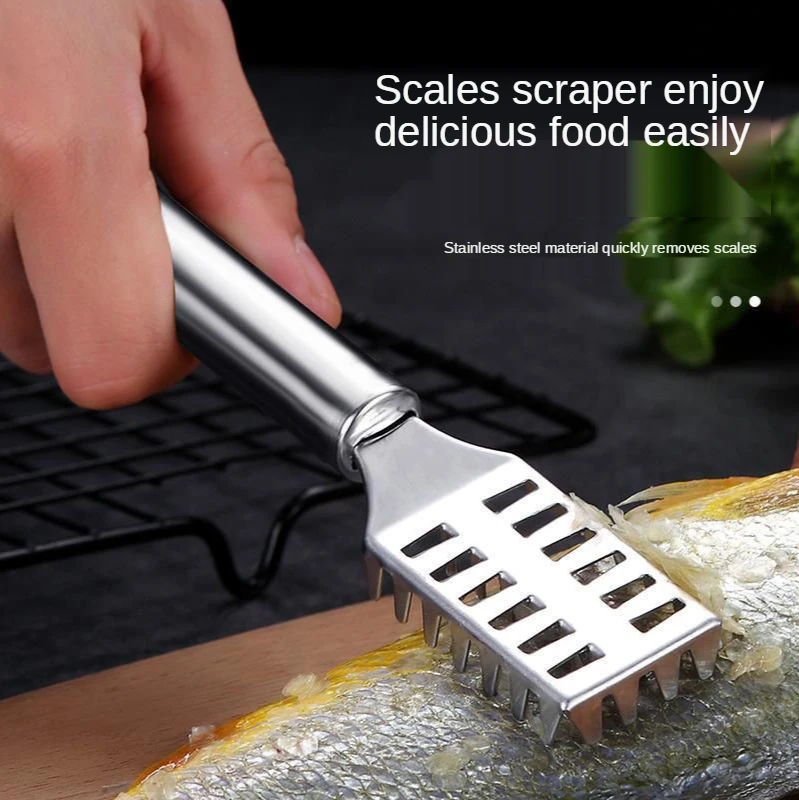 

Scale Scraper Fish Remover Stainless Steel Cleaner Kitchen Peeler Tool Korean Household Fish-killing Knife Gadgets Accessories