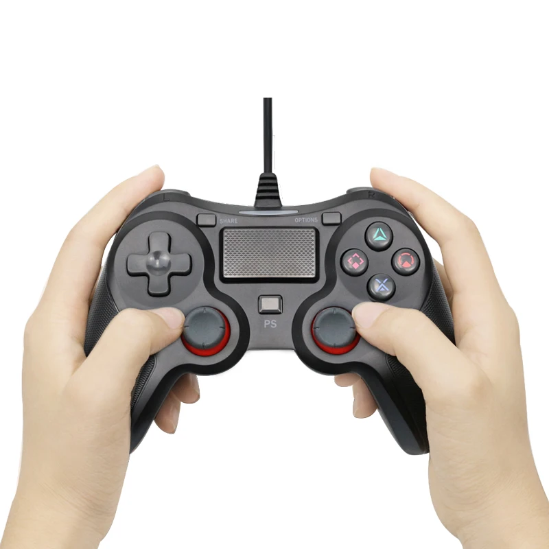 USB проводной геймпад для Playstation 4 джойстик геймпад двойной шок джойстик для ПК для PS4 контроллер 2,2 м кабель для PS3 консоли