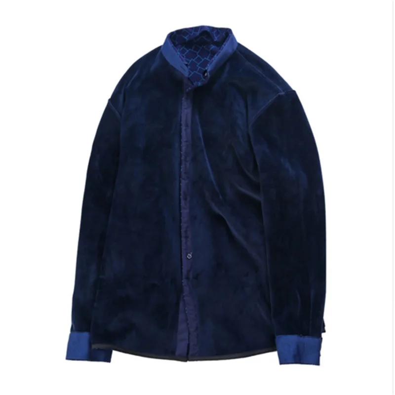 Новый размера плюс 8XL 7XL 6XL Модная брендовая зимняя рубашка для мужчин теплые с