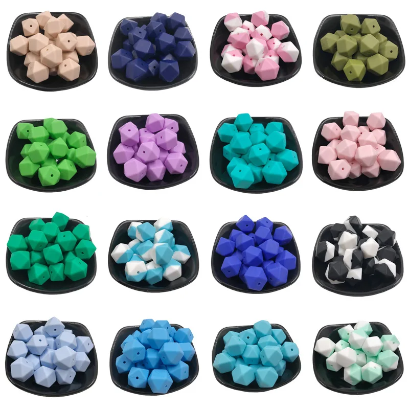 5 шт./компл. силиконовые шестигранные шарики 17 мм силиконовый шарик фитинг BPA