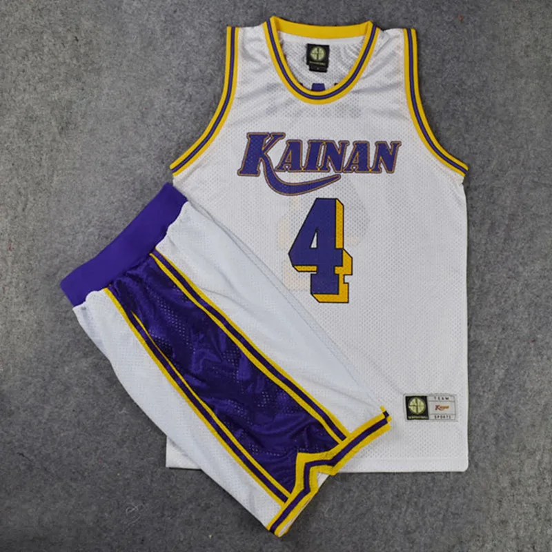

Anime Slam Dunk KAINAN MAKI 4# Basketball Jersey Cosplay Suit Tops and Shorts