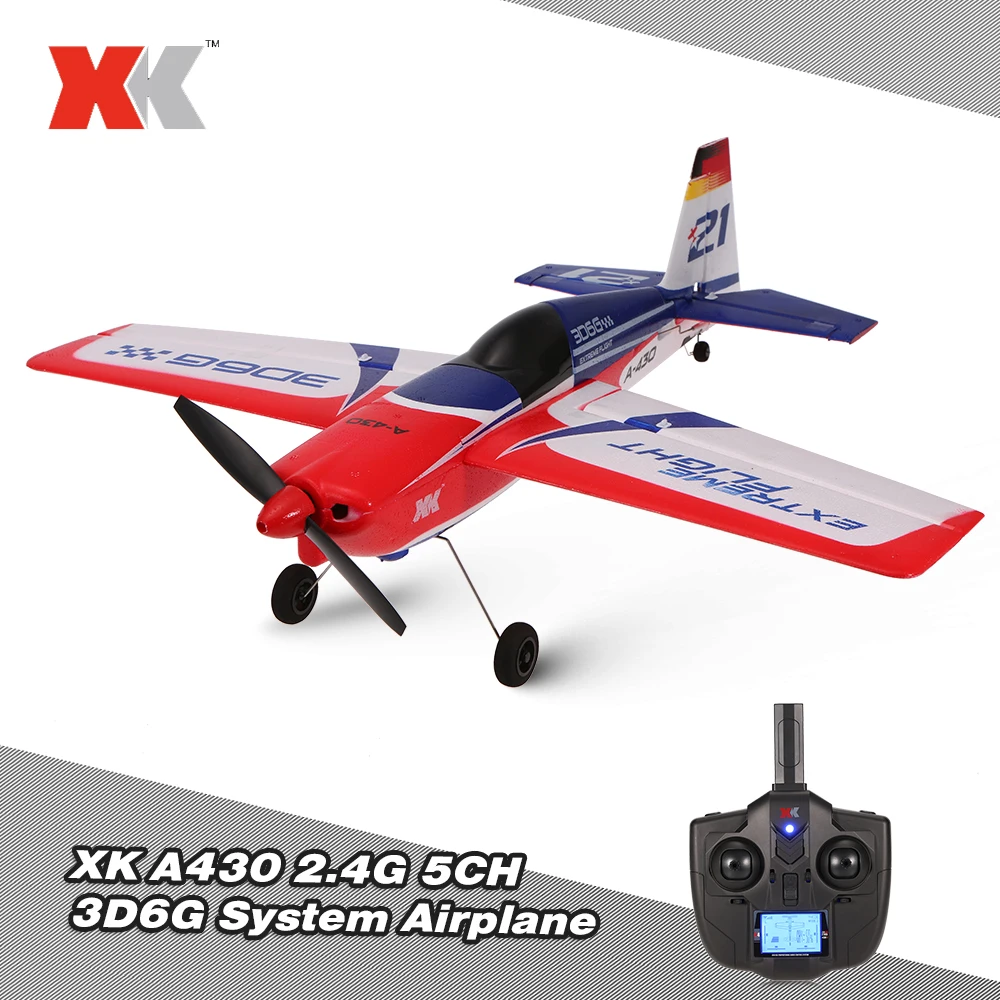 Wltoys XK A430 2,4G 5CH бесщеточный двигатель 3D6G система RC самолет 430 мм размах крыльев EPS самолет совместим S-FHSS RTF самолет