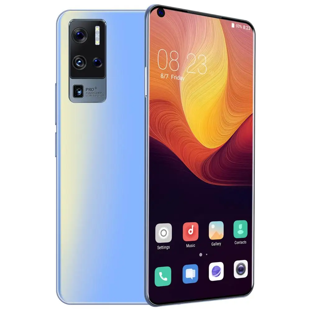 

2020 New X50Pro 10-core 8 256G Dual Card Dual Standby6.8Inch Full-screen Ultrabook Mobile Phone 4G Network Fingerprint