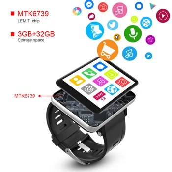 2.86 Inch Screen Smart Watch - Android 5MP Camera 2