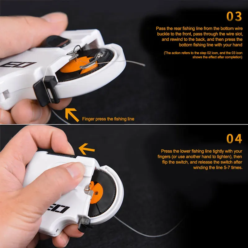 Автоматические рыболовные крючки леска ярусная ABS PC связывающее устройство