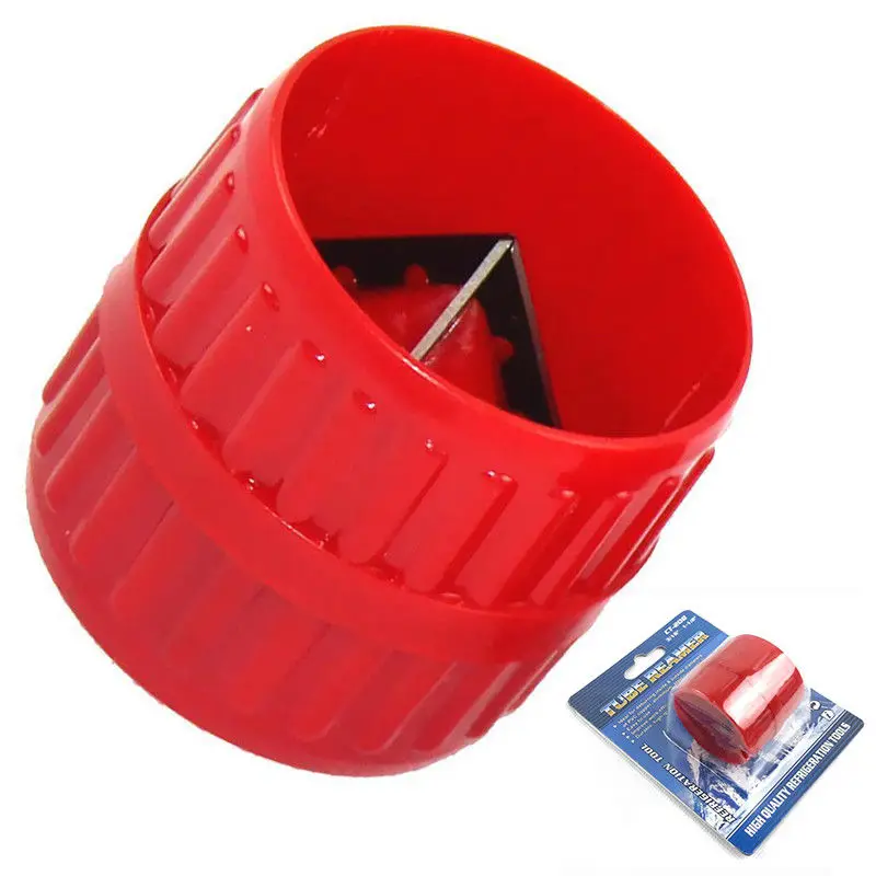 

1Pcs Plastic Red Tube Pipe Deburring Burrs Remover Reamer Cleaning Deburrer Tool Handle Reamer Chamfering Tool