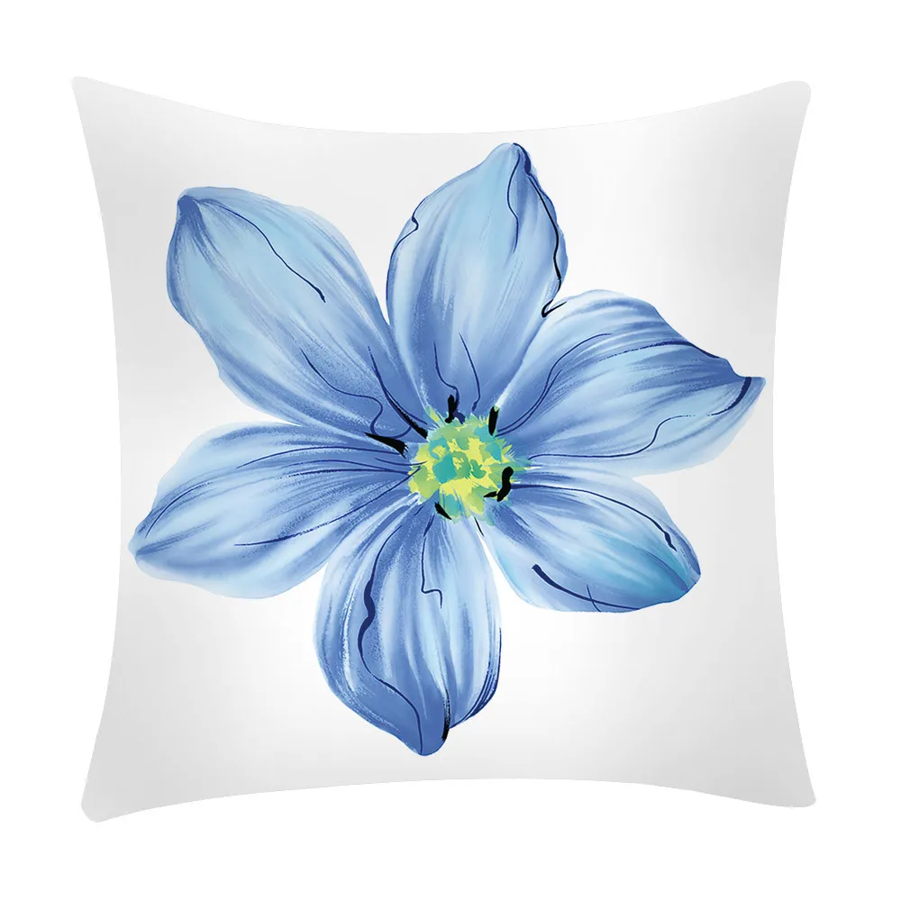 Чехол для подушки с принтом из полиэстера чехол розовых пионов декоративные