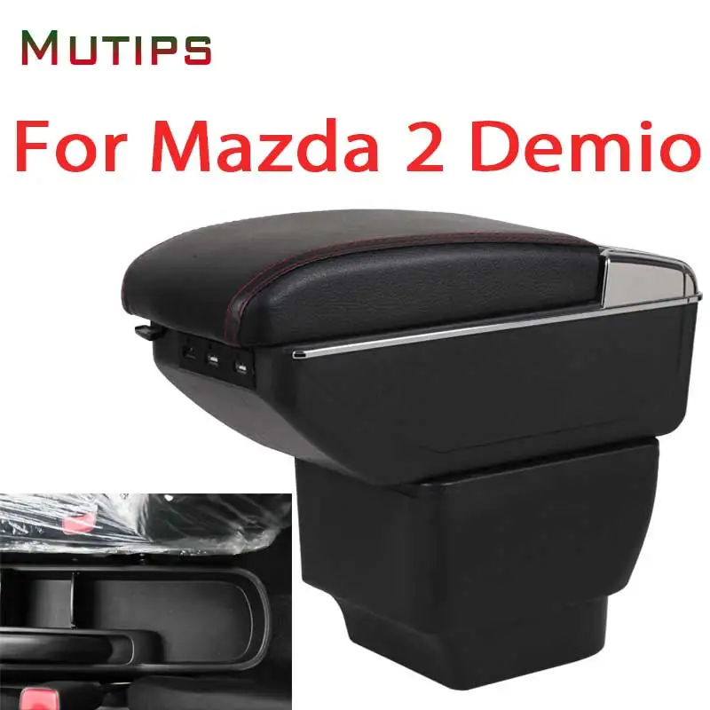 Подлокотник для Mazda 2 Demio Mazda2 автомобильный подлокотник кожаные аксессуары