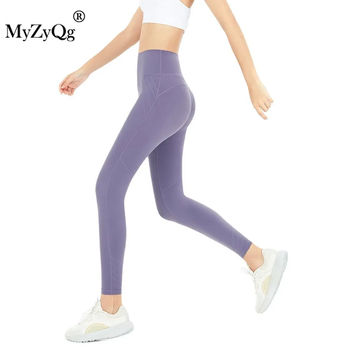 

Yoga Pants Women Stretch Belly Peach Compressed Hips Nude Running Leggings Fitness Tight Sweatpants Sportswear Sports Trousers