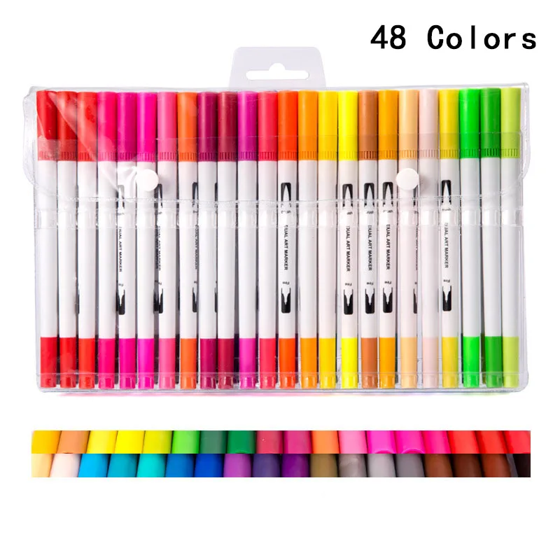 Линия Цветной ручка Набор для рисования насадка зубных щеток Ремесла Сделай Сам