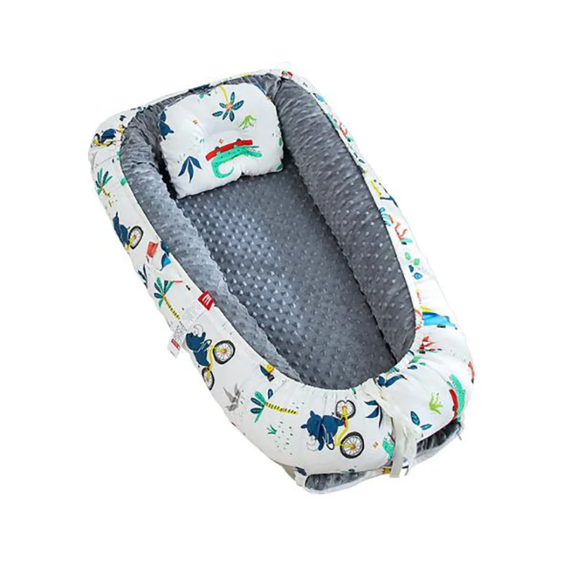 2 шт./компл. зимняя дорожная кроватка гнездо с бархатной подкладкой детская