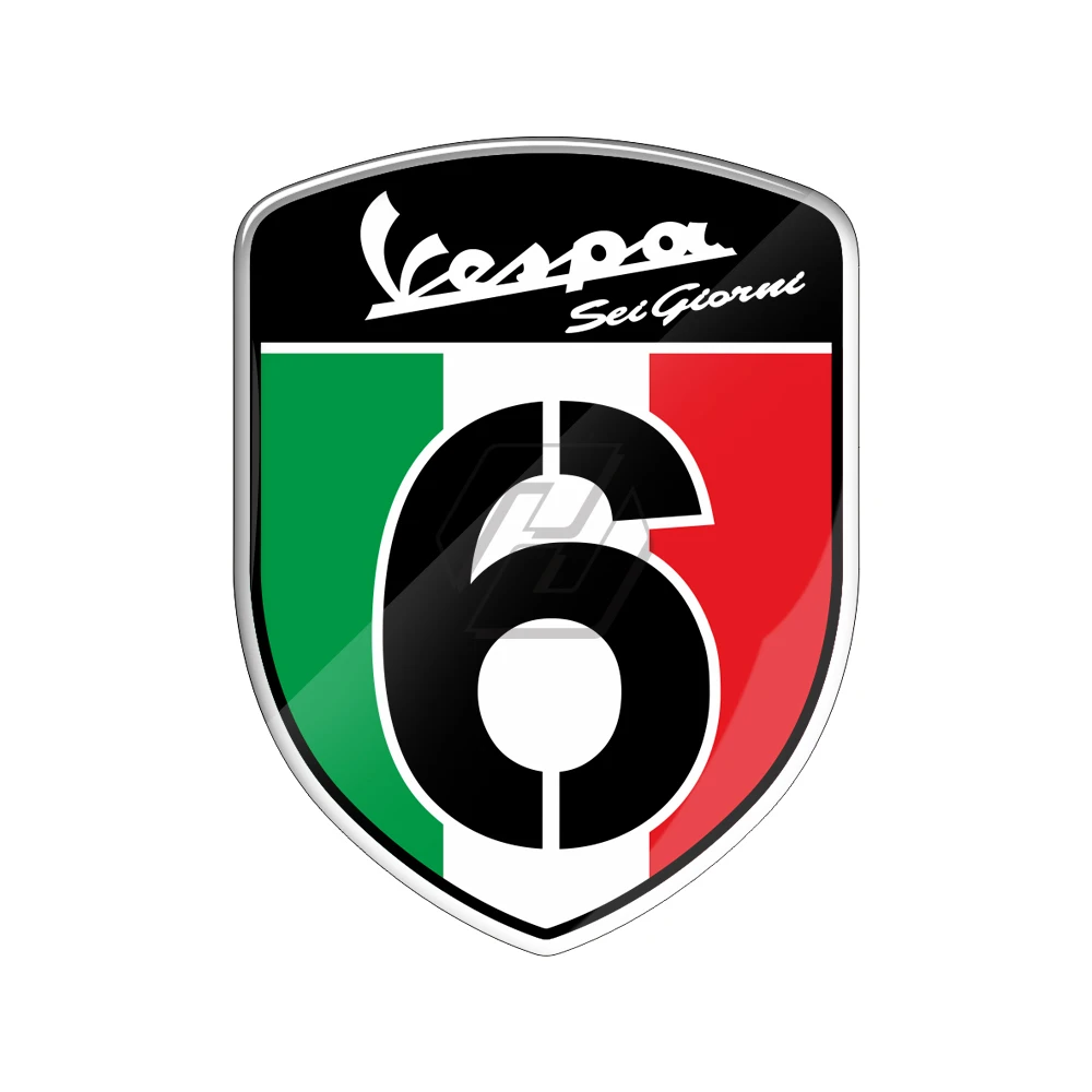 Наклейка номер 6 для скутера серии Vespa 2 Sei days GTS 300 250 300ie Sprint 50 150 | Автомобили и